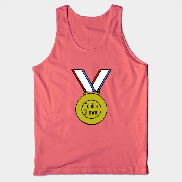 Took a Shower Gold Medal Tank Top by KayBee Gift Shop